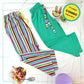 Women's Ankle Length Pyjama Combo (Pack of 2) - Candy Stripes Mint