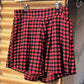 Women's Skorts Combo (Pack of 2) Red Checks and Black