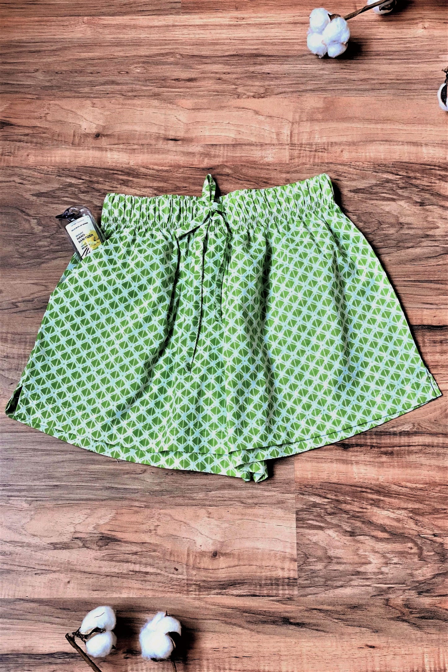 Women's Cotton Shorts Combo (Pack of 2) - Tiffani Orange and Green
