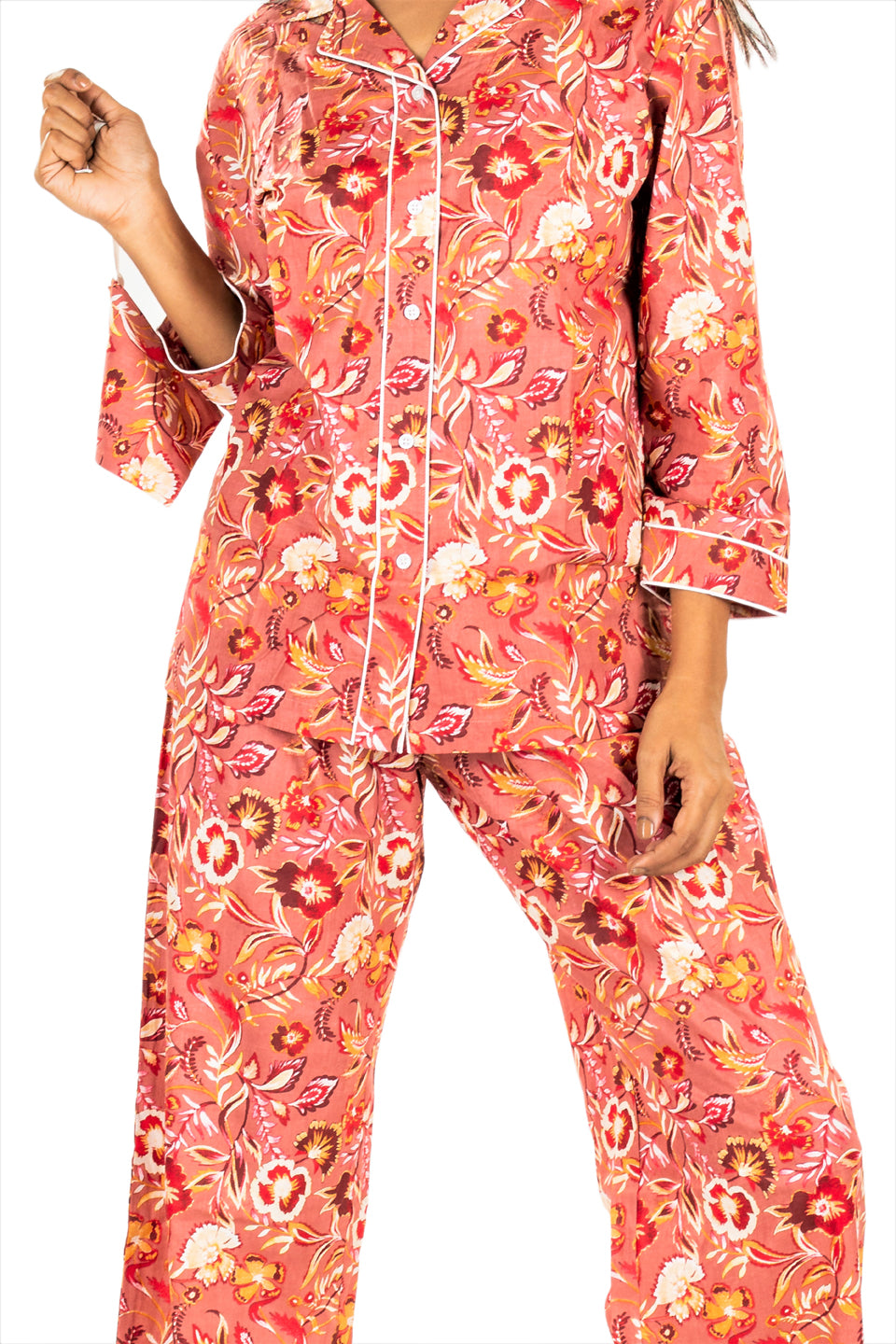Women's Cotton Nightsuit - Yardlay Flora