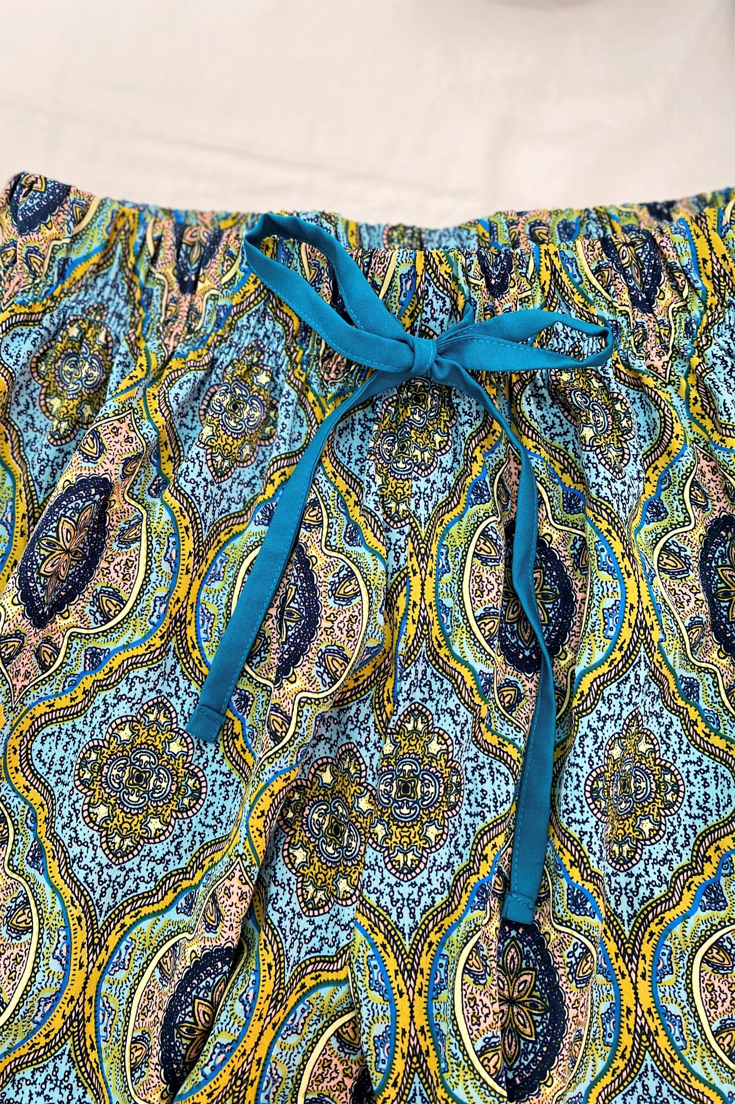 Women's Shorts Combo (Pack of 2) - Boho Paisley Teal / Pink