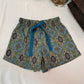 Women's Shorts Combo (Pack of 2) - Boho Paisley Teal / Pink
