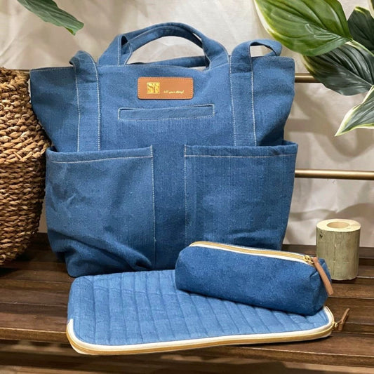 The Denim Office Bag