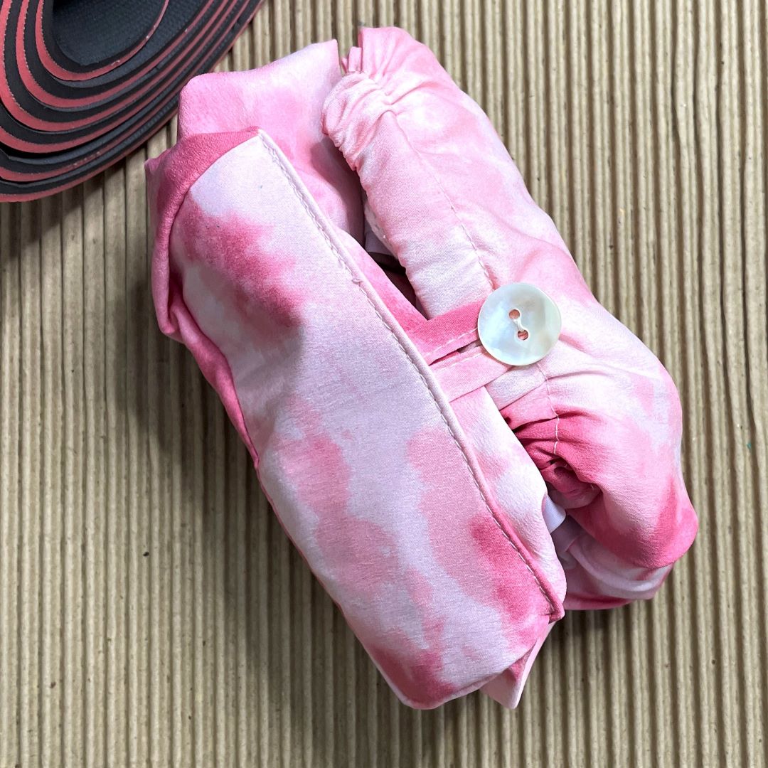 Tie-n-Dye Print Yoga Mat Bag with Drawstring Closure