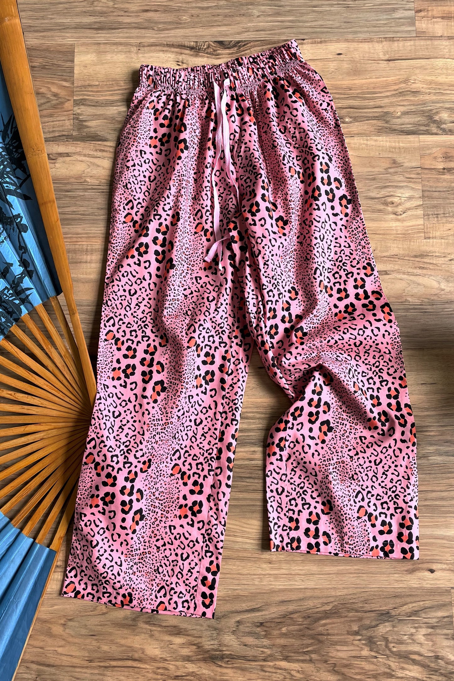 Women's Cotton Nightsuit - Leopard Pink