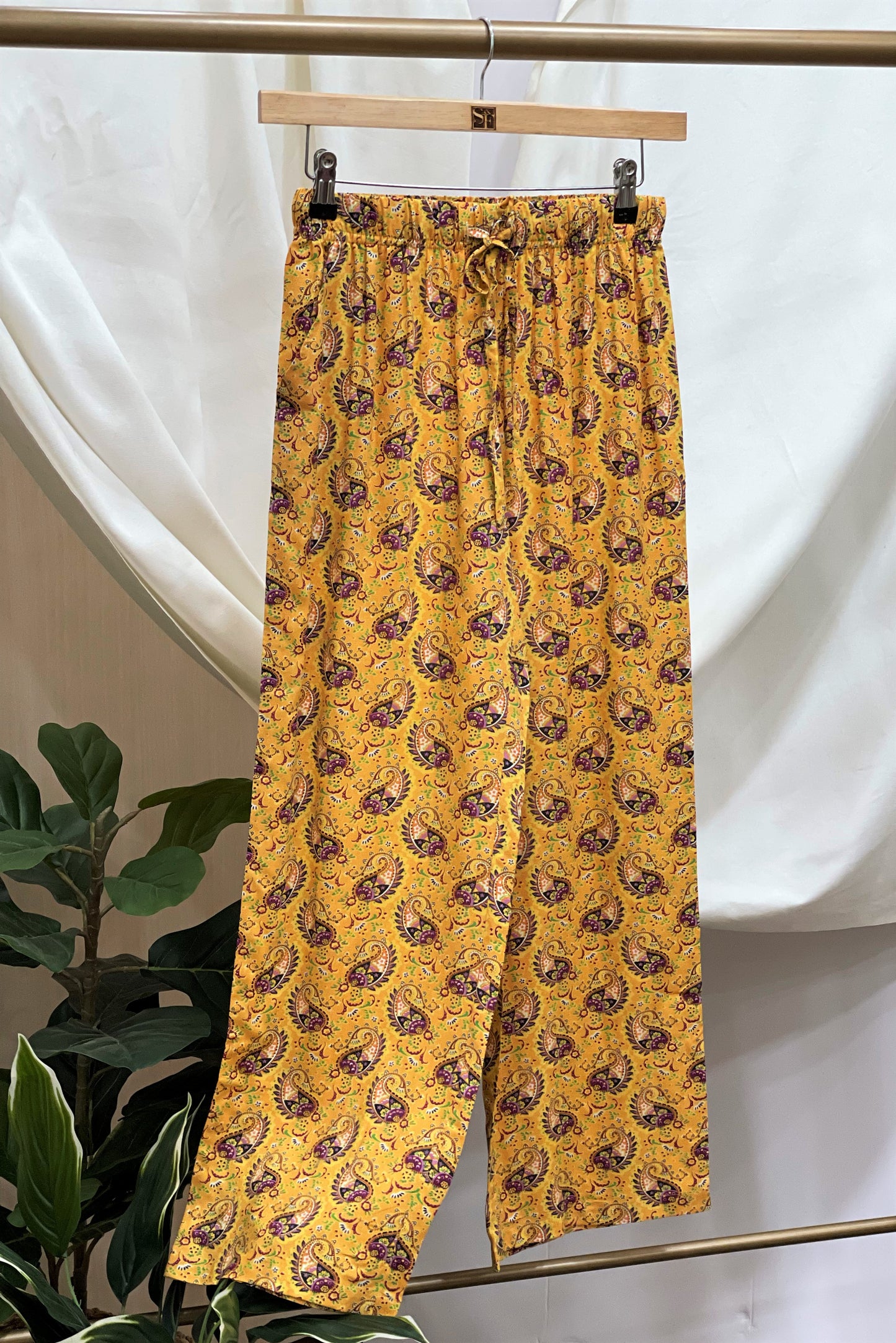 Women's Kaftan Co-Ord Set - Fes Yellow