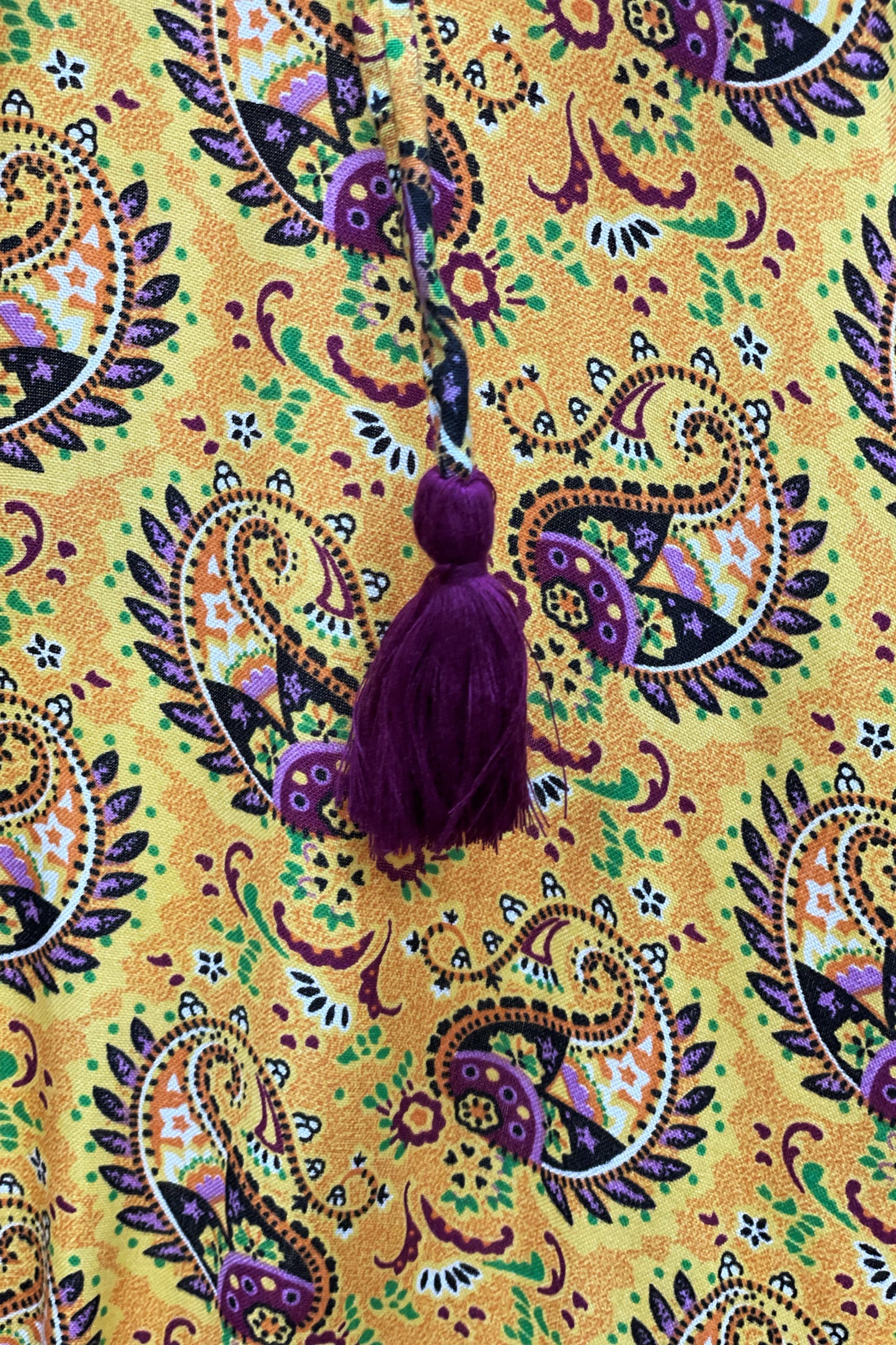 Women's Kaftan Co-Ord Set - Fes Yellow