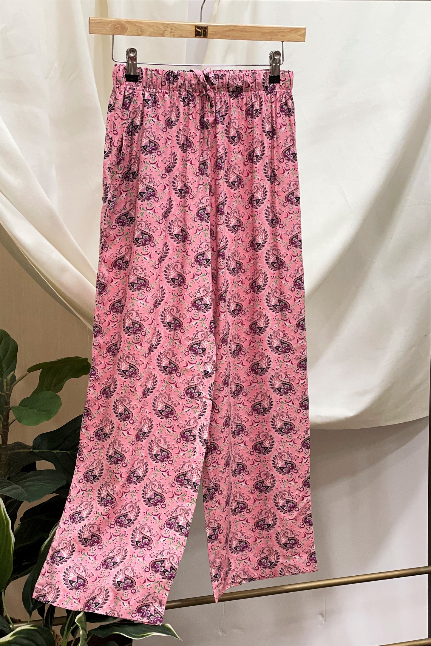 Women's Kaftan Co-Ord Set - Fes Pink