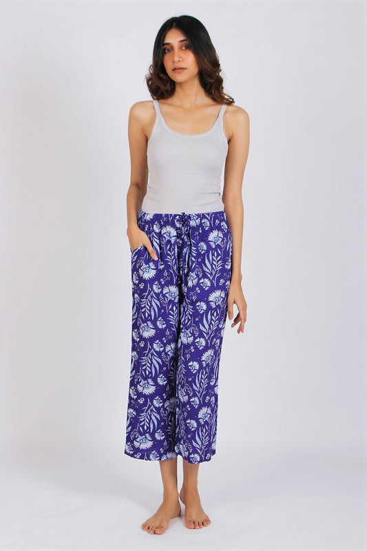 Women's Lounge Full Pyjama - Moroccan Blue