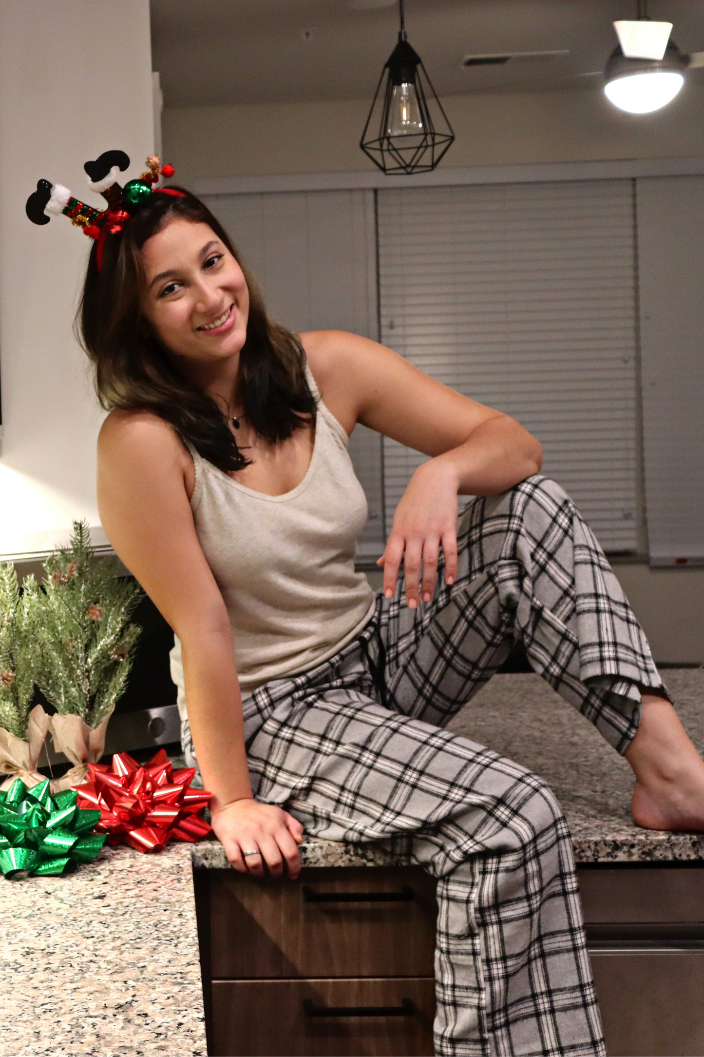 Women's Plaids Flannel Pyjama - Dansa Grey