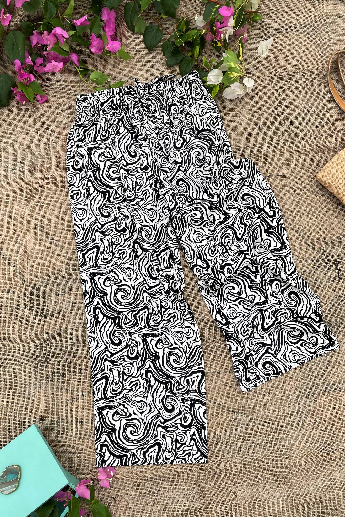 Women's Printed Ankle Length Pyjama Combo (Pack of 2) - Marble