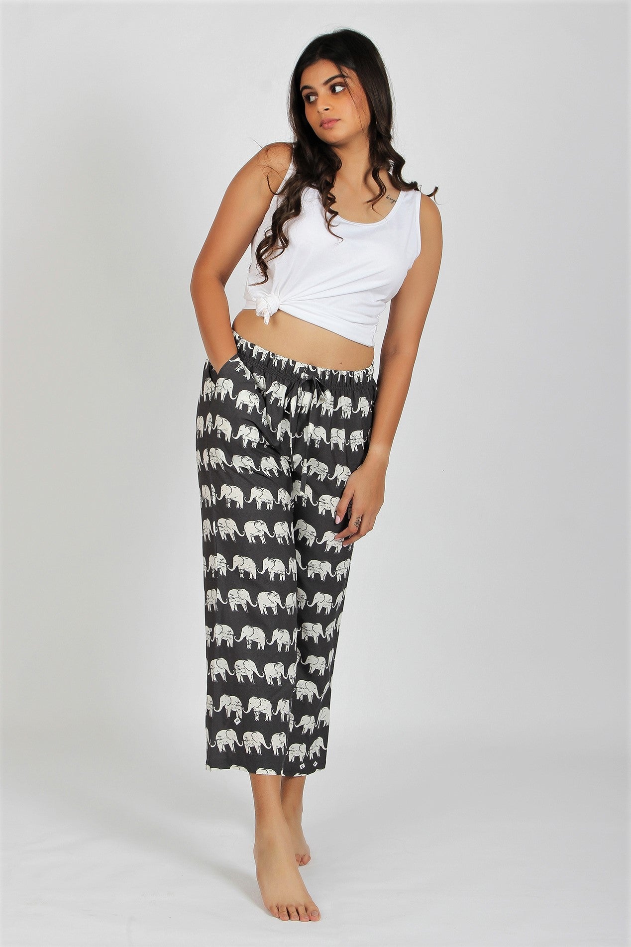 Women's Printed Ankle Length Pyjama Combo (Pack of 2) - Royal Blush