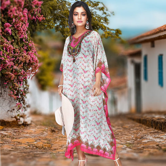 Women's Printed Multicolor Kaftan