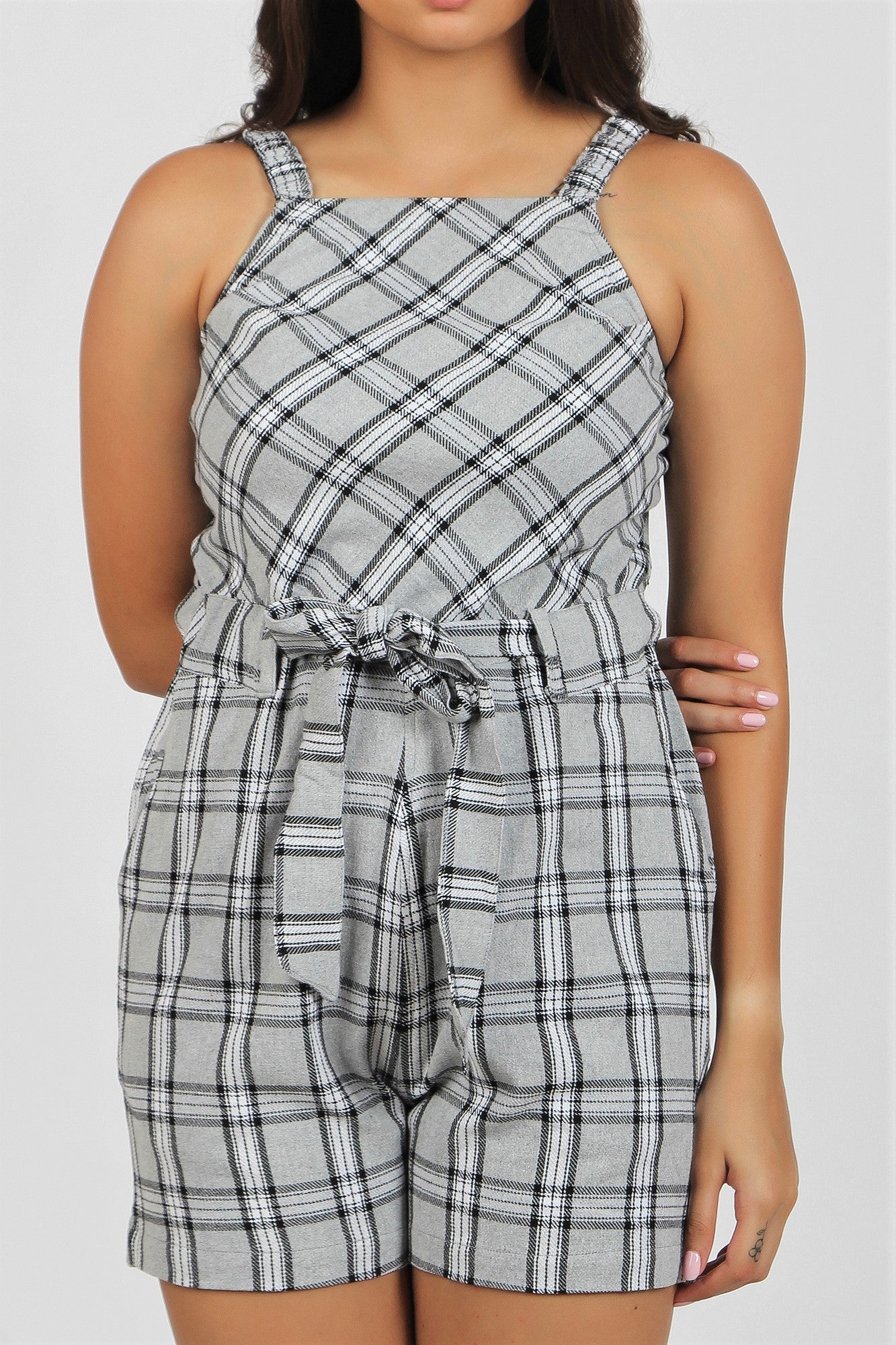 Women's Short Playsuit - Dansa Grey