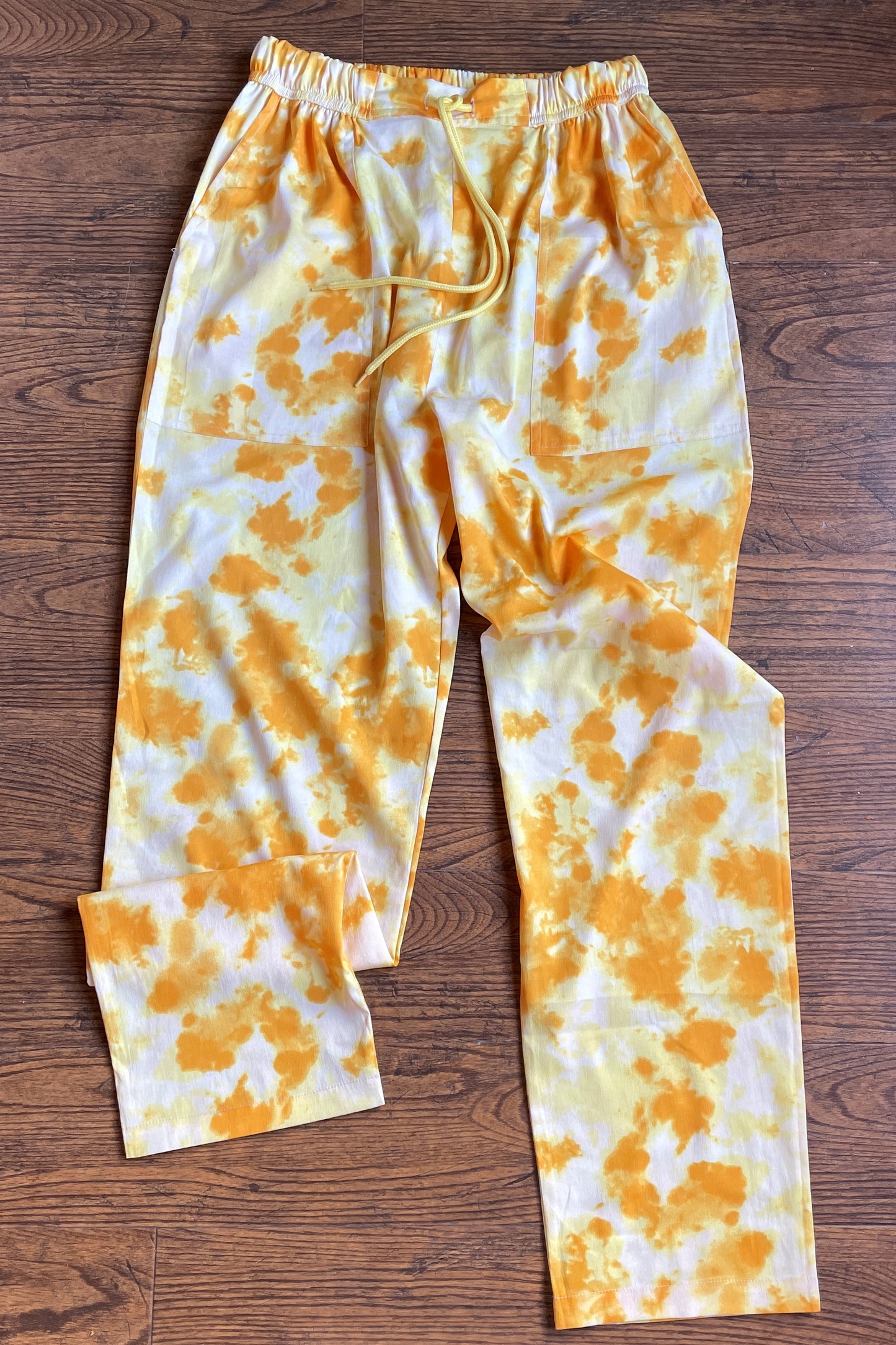 Women's TIE- n- DYE - Shirt Co-Ord Set - Yellow Stone