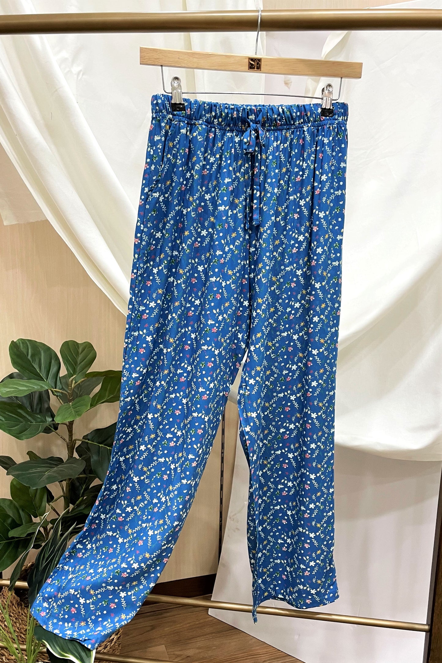 Women's Two - Mile Kaftan Co-Ord Set - Royal Multi Flower