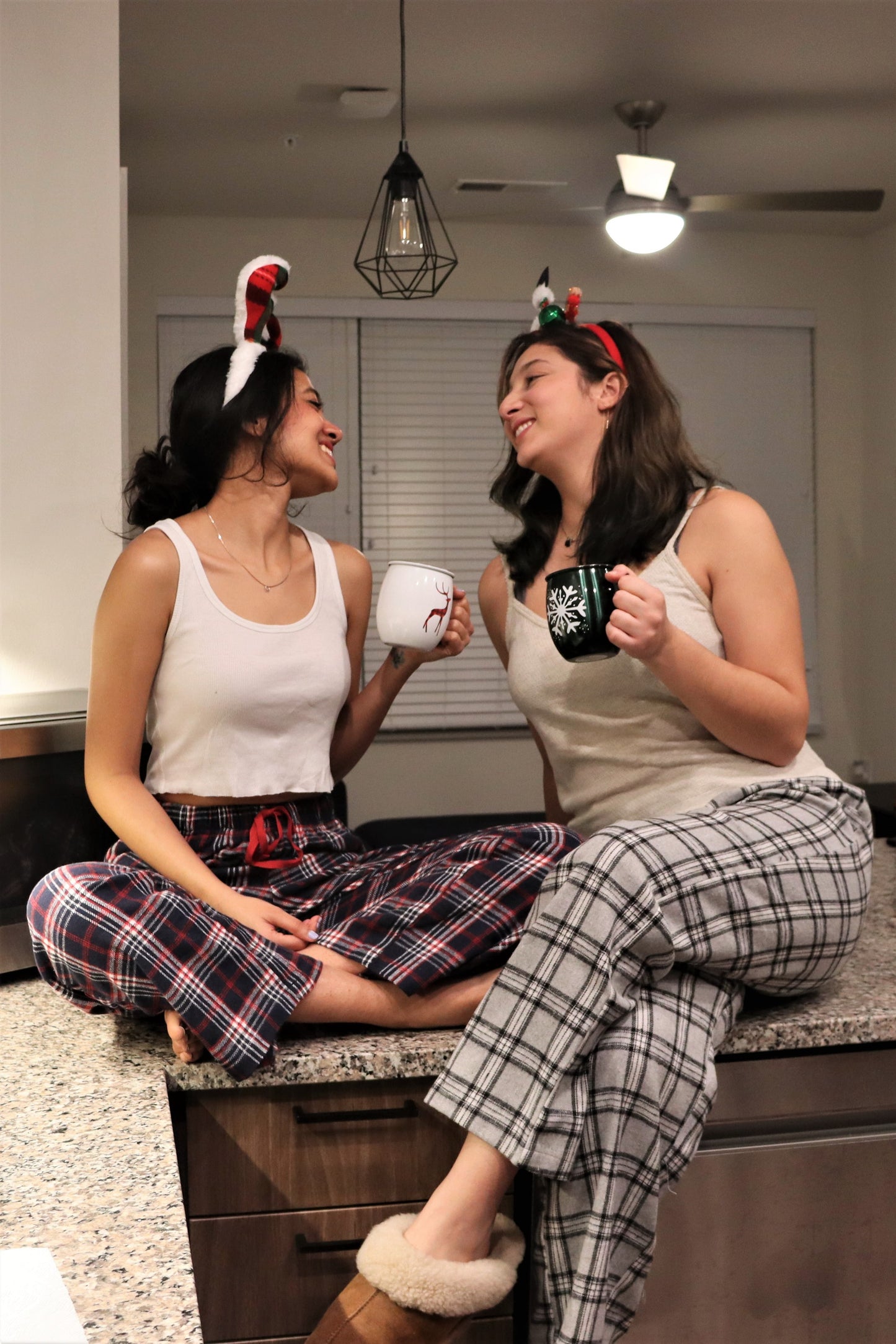Women's Plaids Flannel Pyjama - Dansa Grey