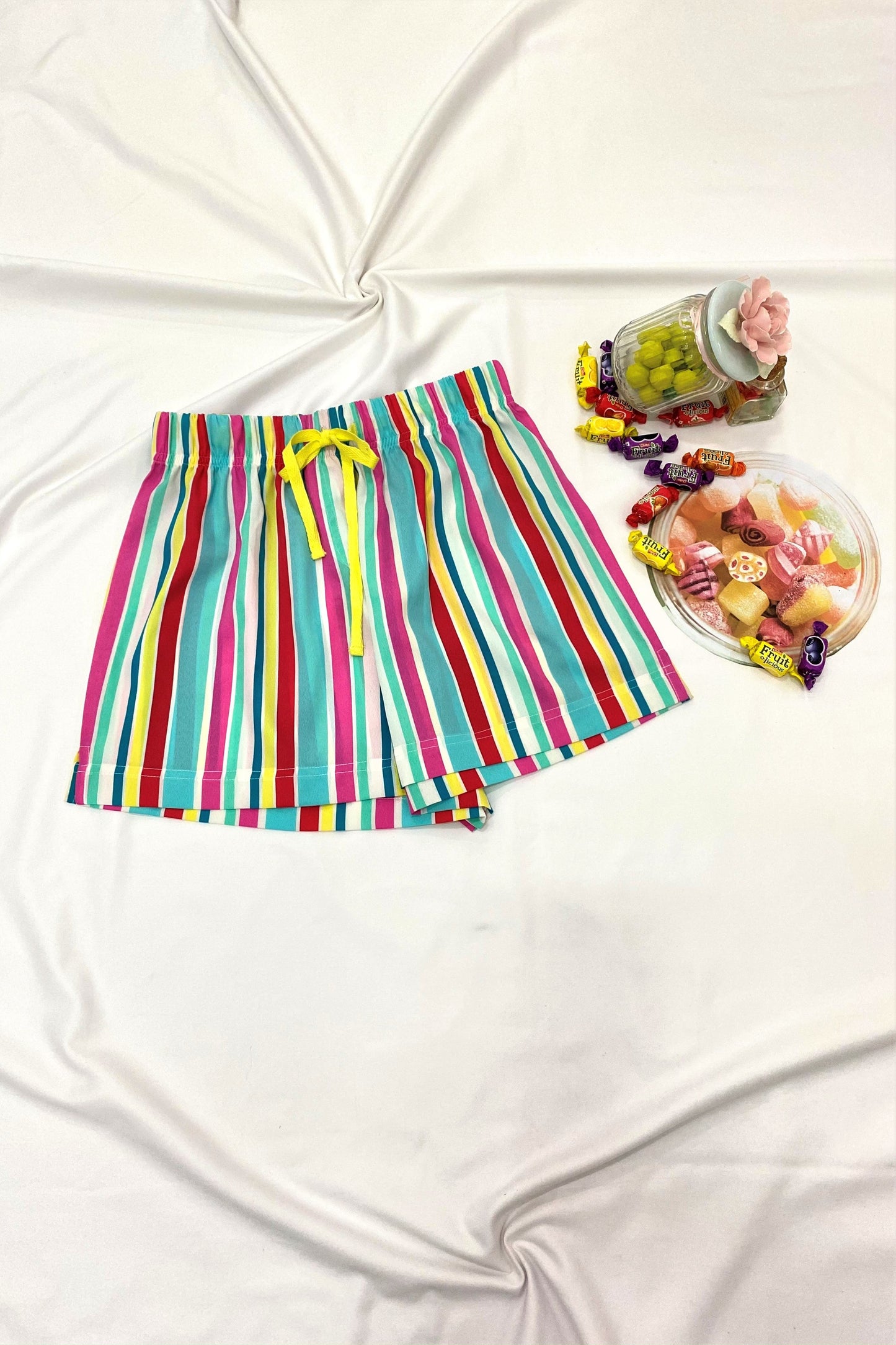 Women's Crepe Shorts Combo (Pack of 2) - Candy Strawberry