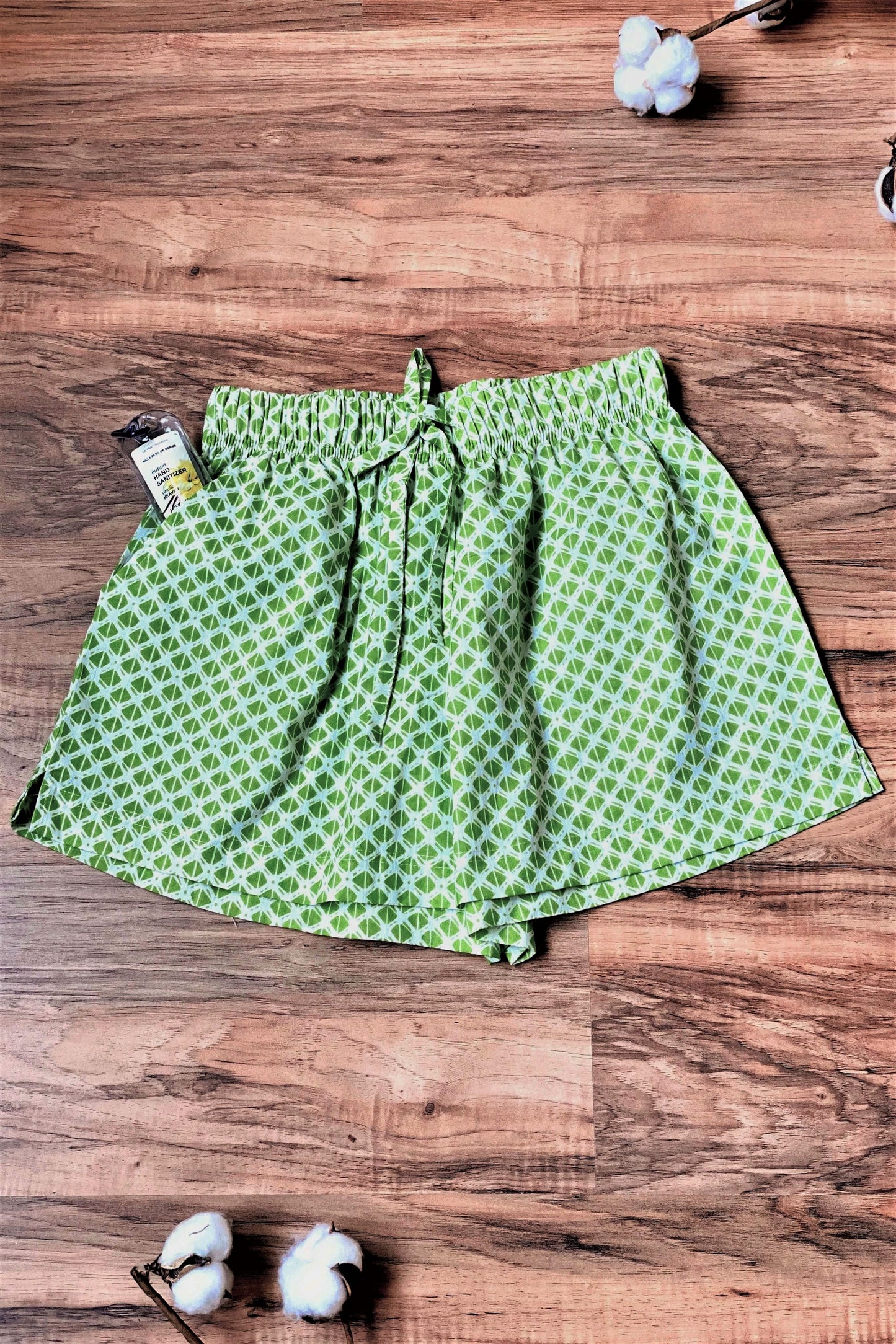Women's Cotton Shorts Combo (Pack of 2) - Tiffani Orange and Green