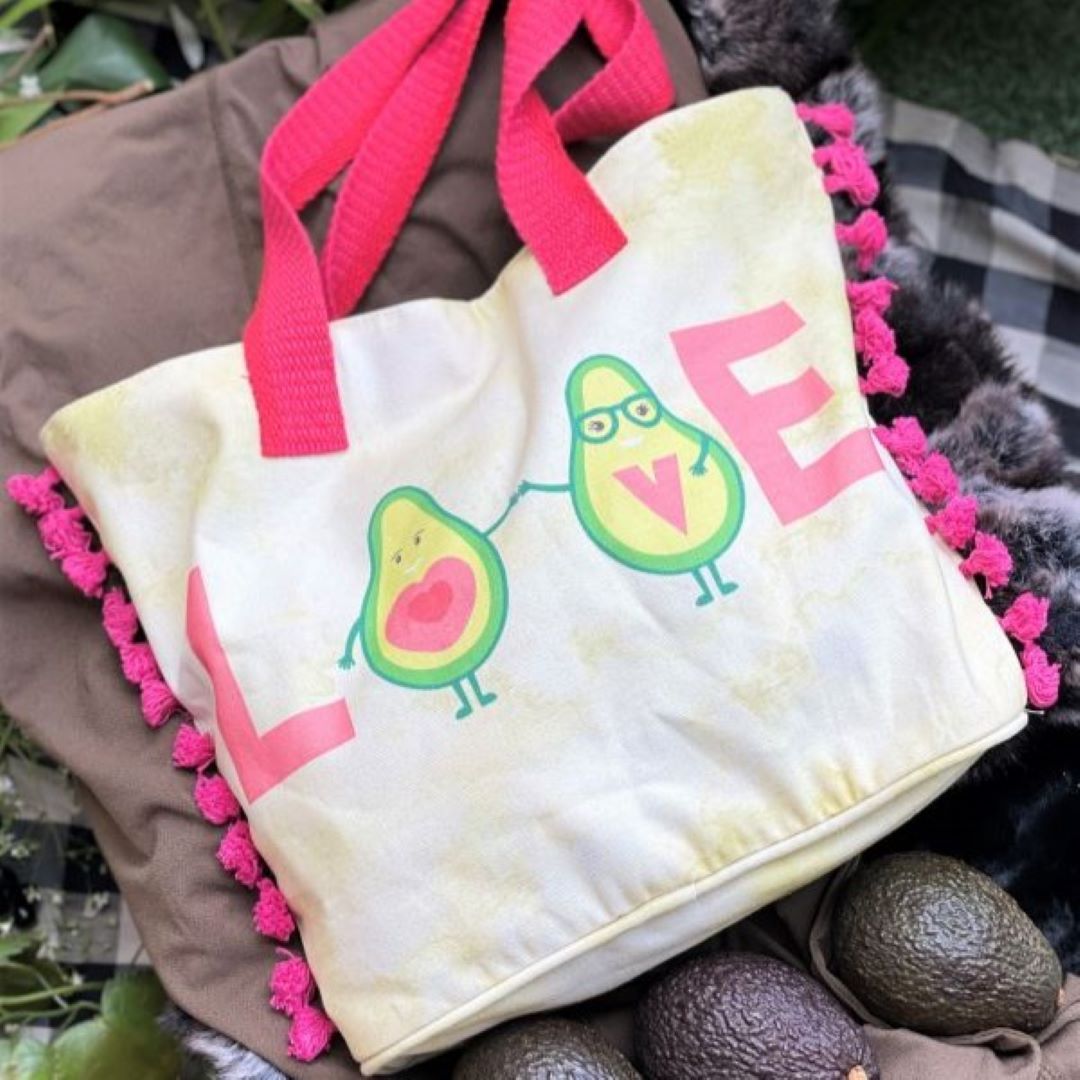 Avo Love Collection - Set of 3 - 2 Totes & 1 Pouch