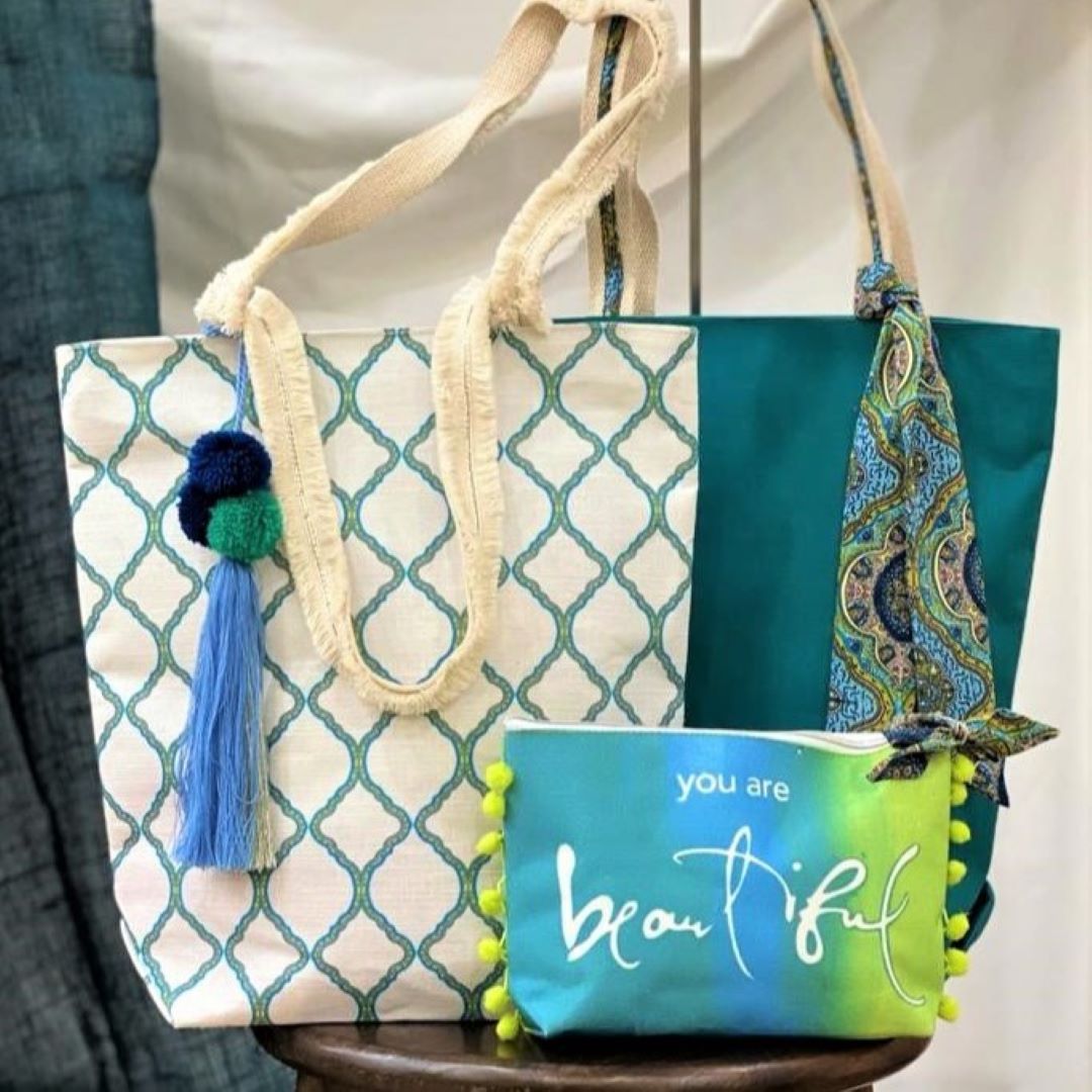 Boho Book Totes Teal