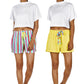 Women's Crepe Shorts Combo (Pack of 2) - Candy Strawberry / Mint / Yellow