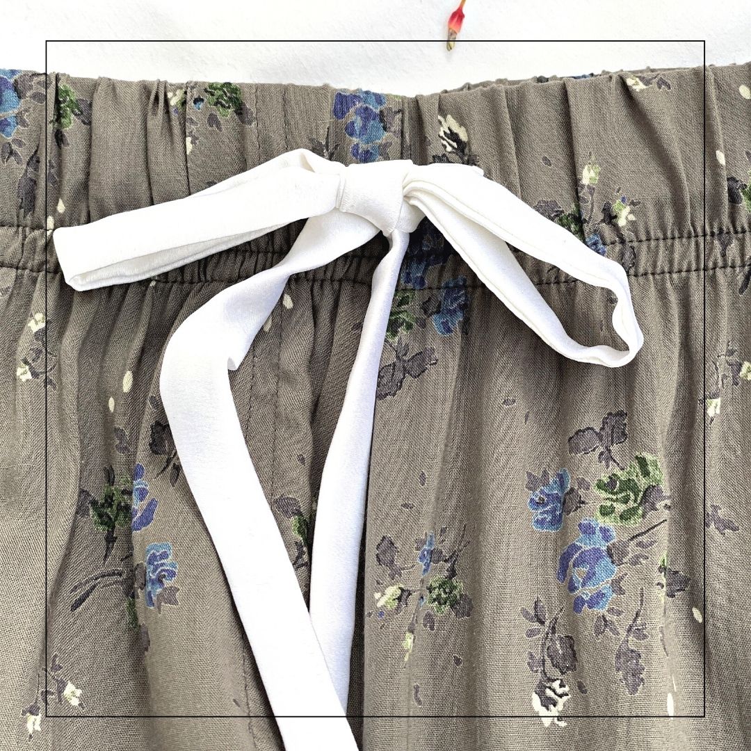 Women's CottageCore Modal Camisole With Shorts - Smoky