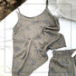 Women's CottageCore Modal Camisole With Shorts - Smoky
