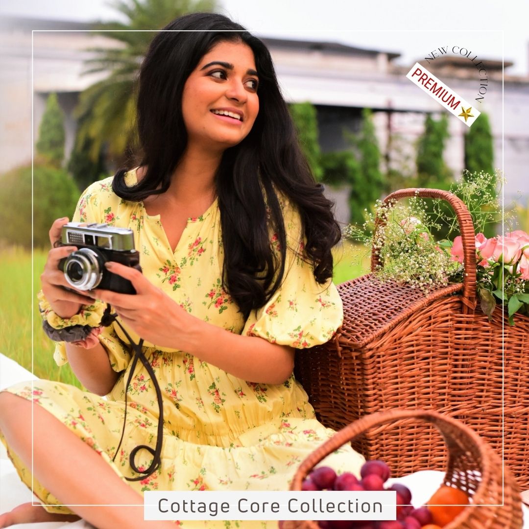Women's CottageCore Modal Tier Dress - Butter – S & F Online Store