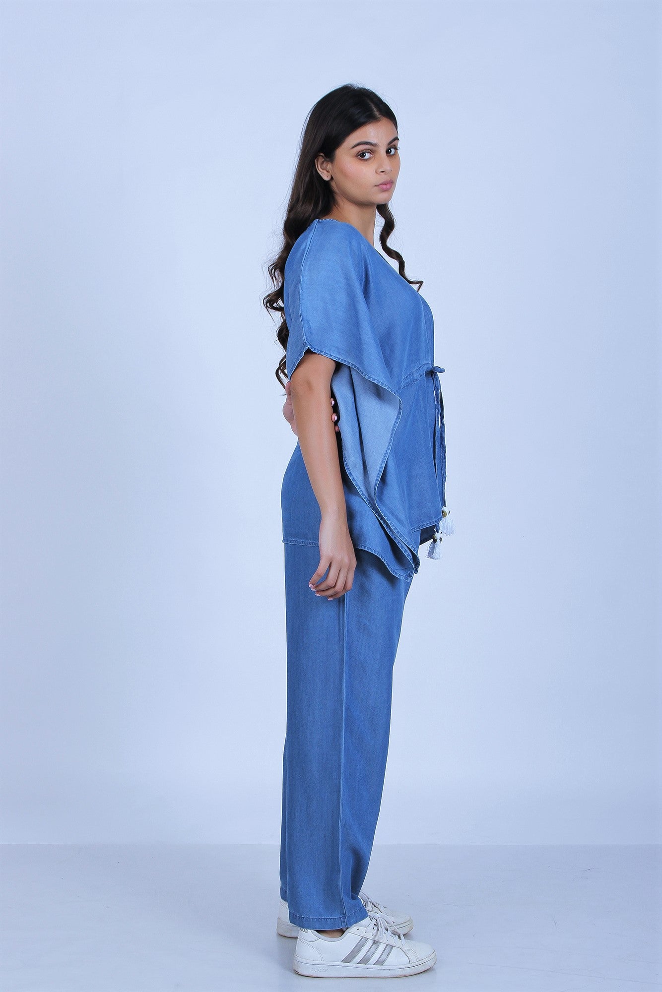 Women's Denim Two-Mile Kaftan Co-Ord Set