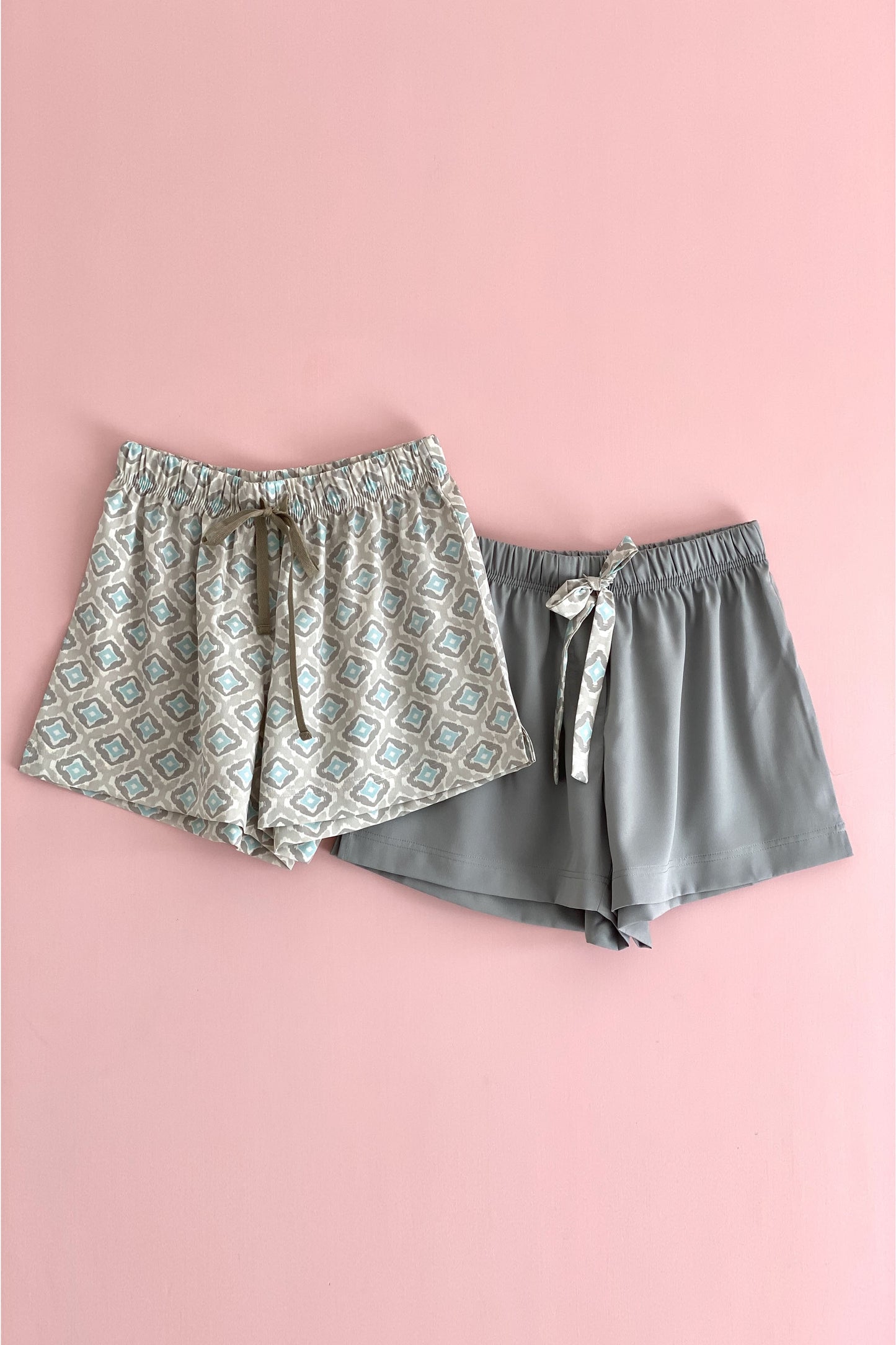 Women's Crepe Shorts Combo (Pack of 2) - WGS & Gray