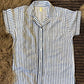 Modal Nightsuit Set - Vintage Stripes (Night Shirt, Pyjama/ Shorts, Sleeping Mask and Pouch)