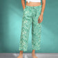 Women's Ankle Length Crepe Pyjama Combo (Pack of 2) - Spiral Jade-Polka Jade