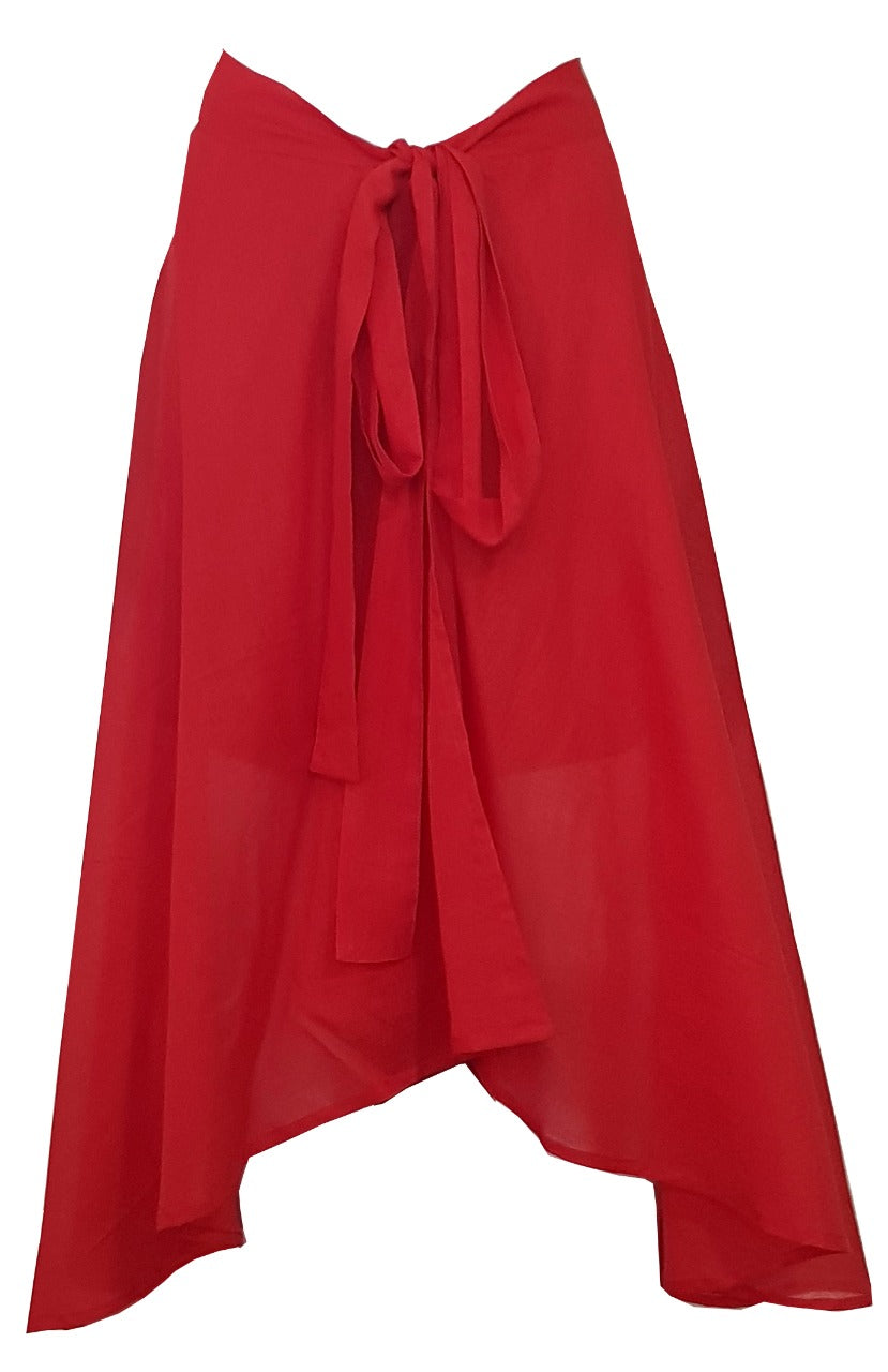 Women's Solid Colour Wrap Skirt