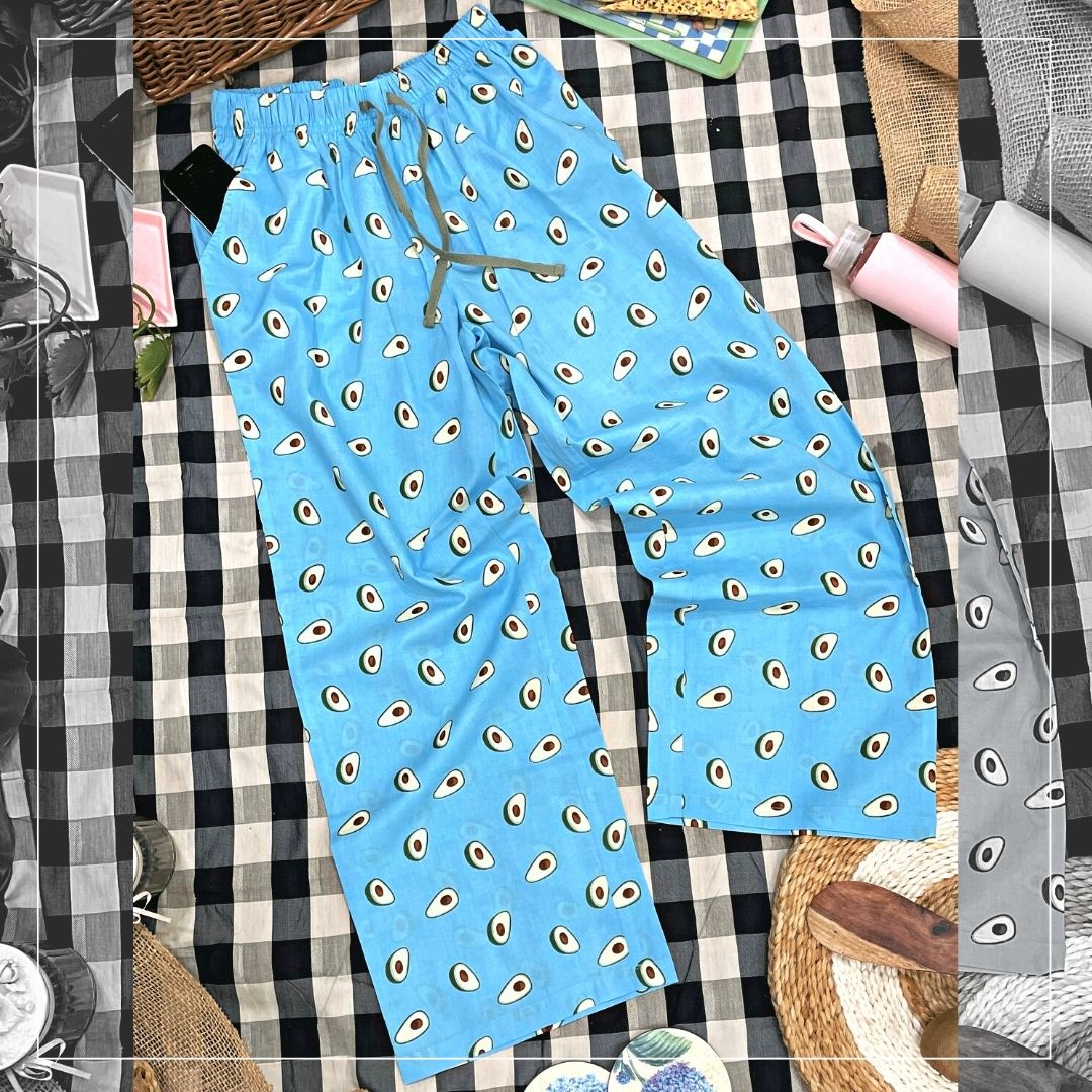 Women's Avocado-Print Full Pyjamas Combo (Pack of 2)