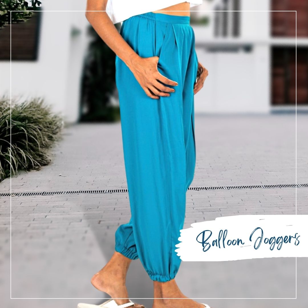 Balloon Yoga Pants Made with Rayon Vegan Silk  Block Colours  Tweedy  Clothing