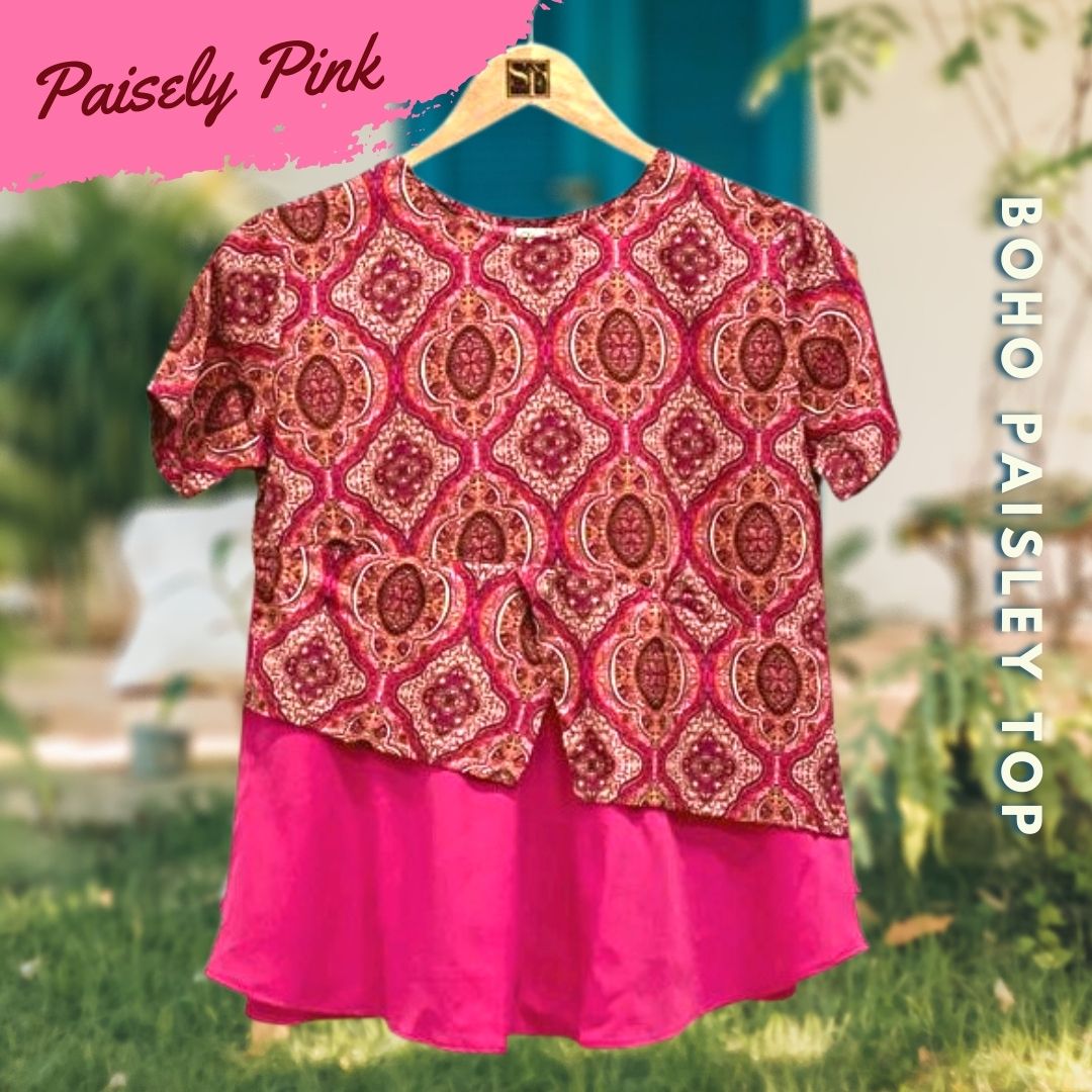 Women's Boho Paisley Top