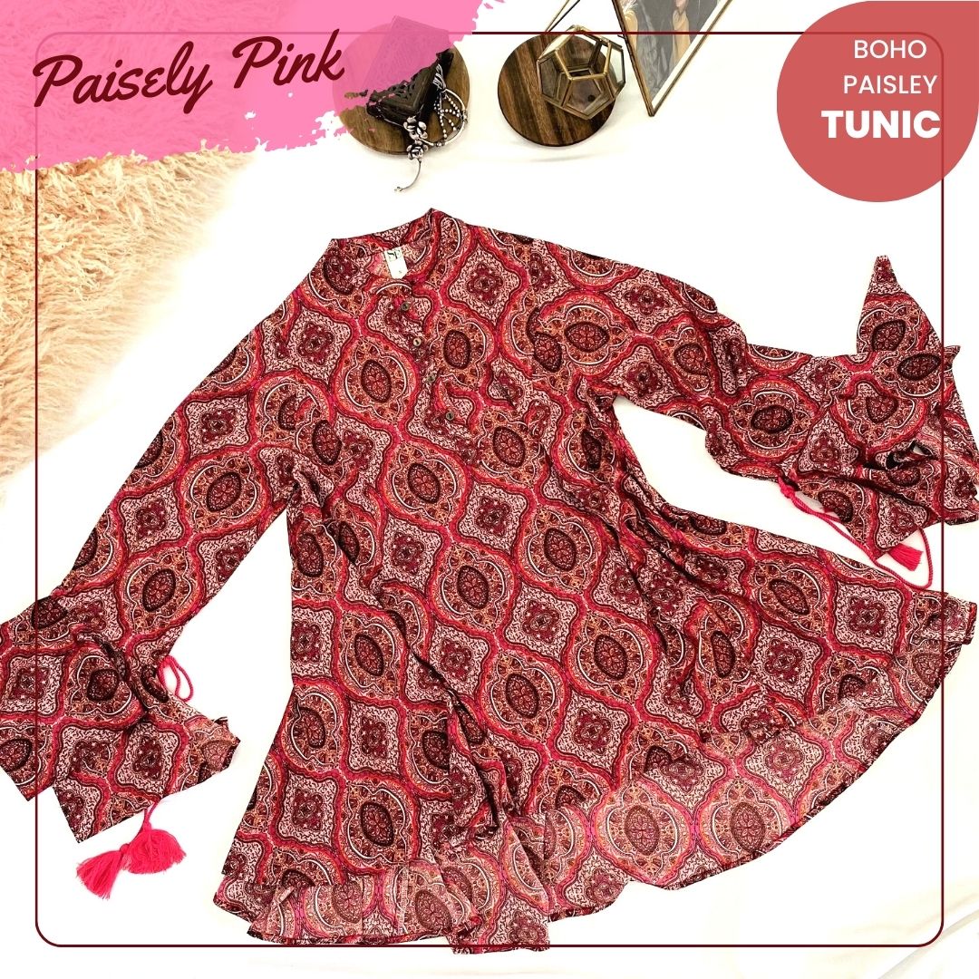 Women's Boho Paisley Tunic