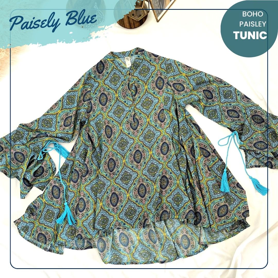 Women's Boho Paisley Tunic