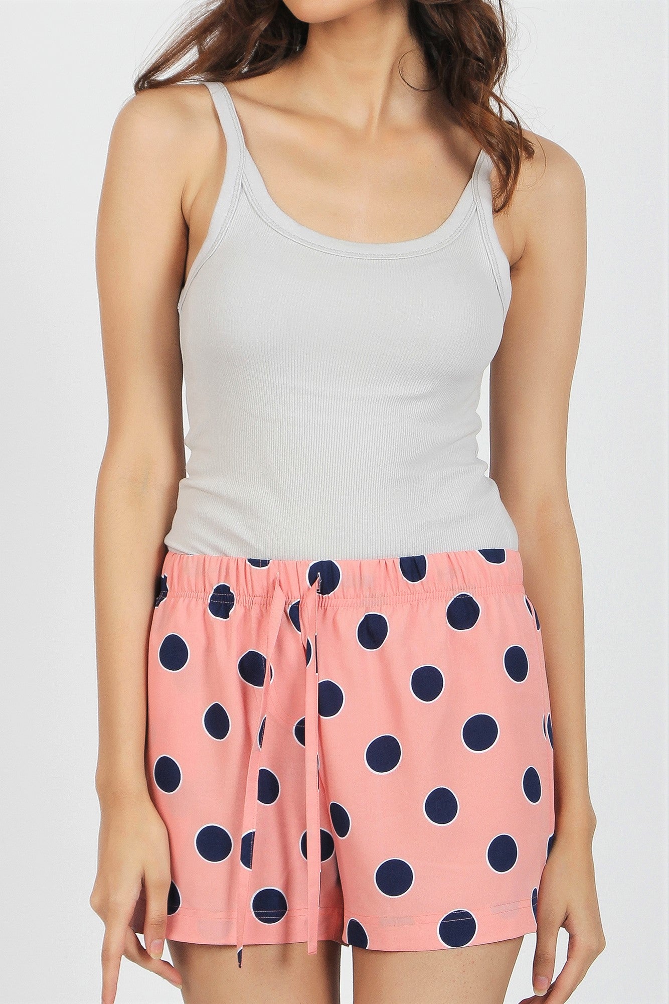 Women's Crepe Shorts Combo (Pack of 2) - Spiral Rust-Polka Blush