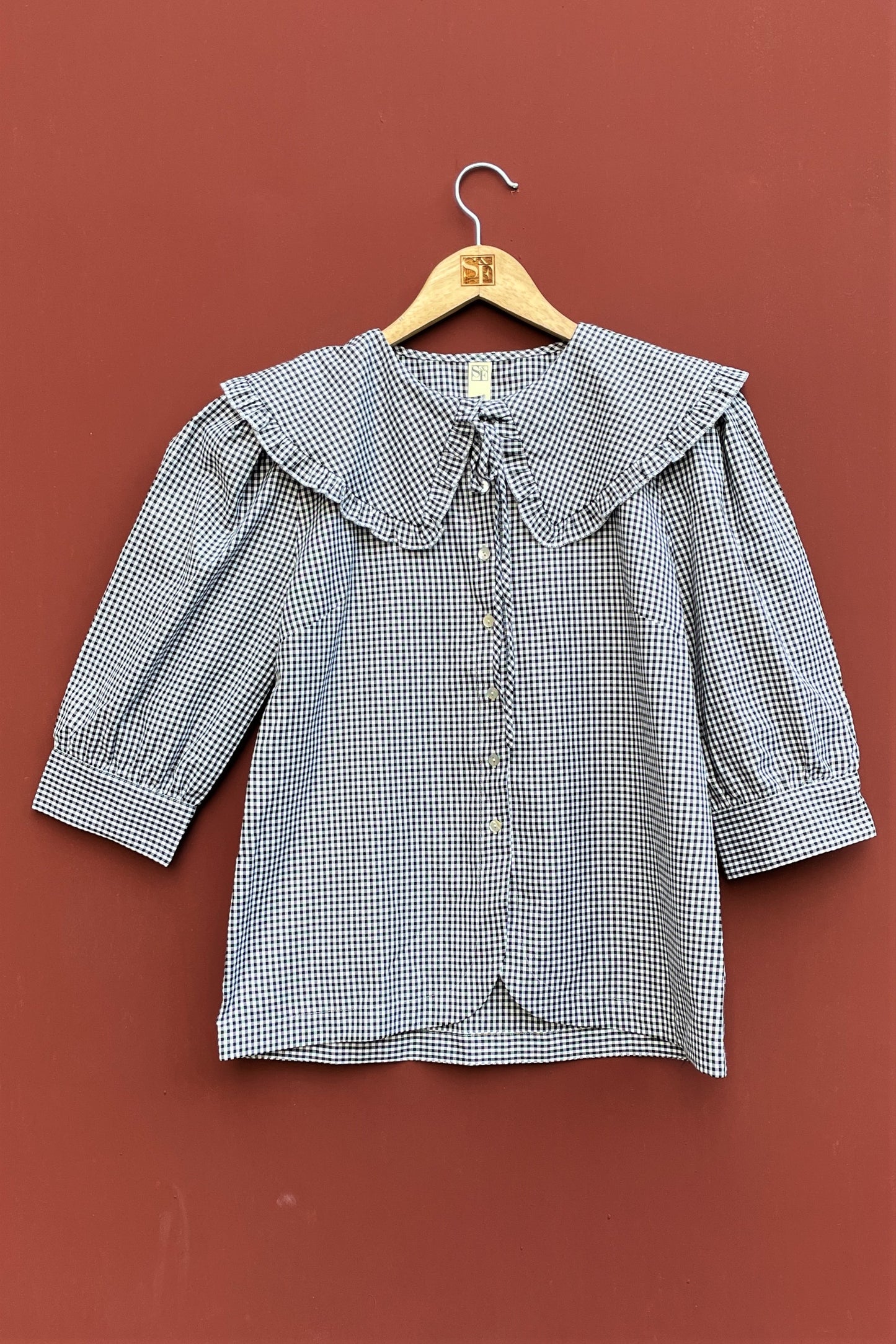 Women's Gingham Checks Top