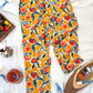 Women's POD Cotton Kurta Co-Ord Set - Blotched Blossom - Ochre Yellow