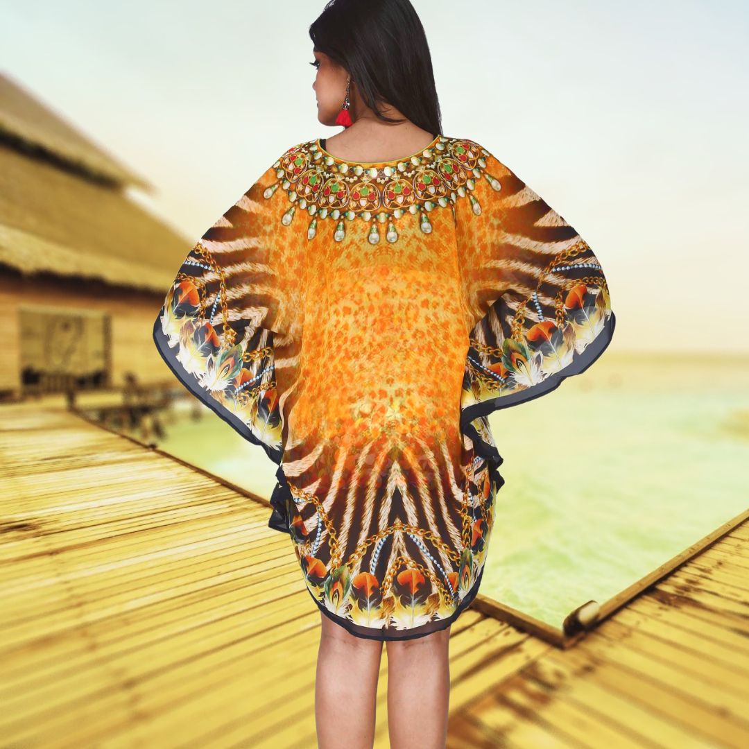 Women's Printed Multicolor Kaftan