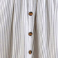 Women's Striped Three Fourth Pants With Skirt Look